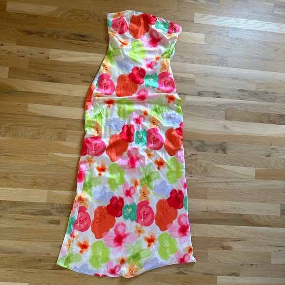 Peppermayo No Service Satin Maxi Dress - Blurred Blossom - Picture 5 of 9